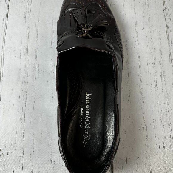 Johnston & Murphy Cordavan Tassel Wingtip Dress Loafers Mens Size 9 - Picture 8 of 11